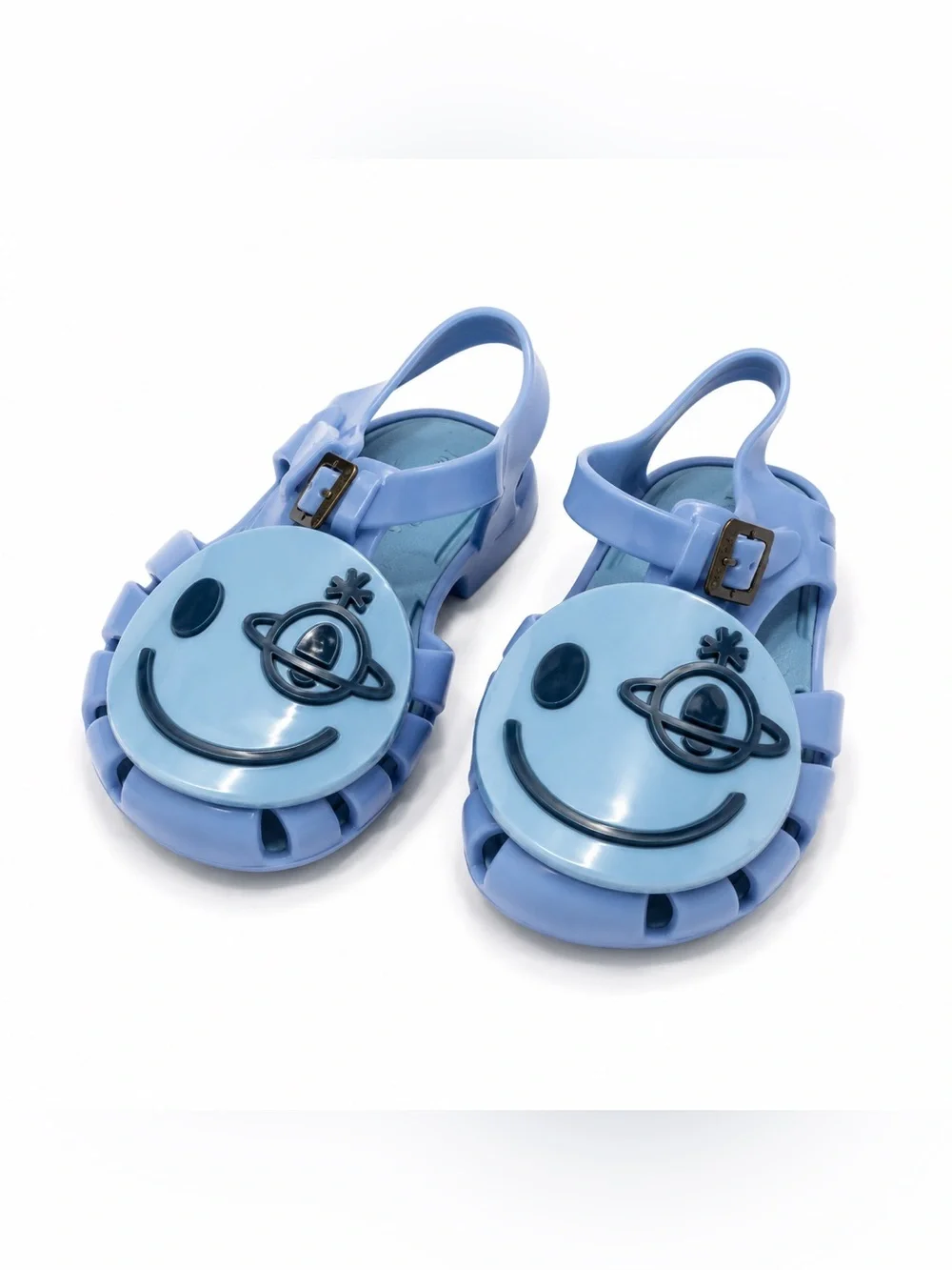 Vivienne Westwood x Mini Melissa Blue Jelly Sandals Kids Size 8 Rare Designer